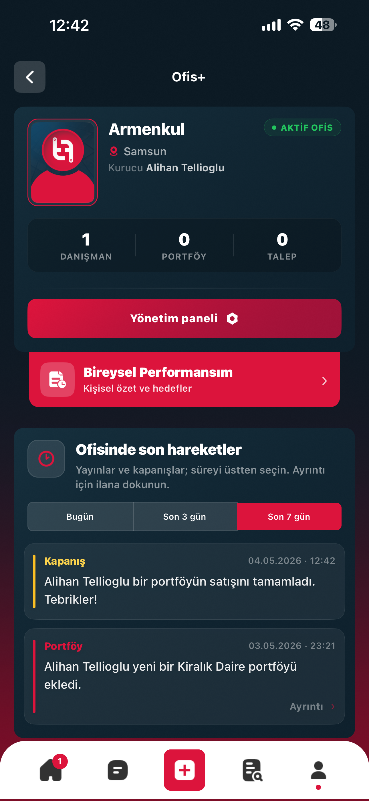 Ofis hareketleri akışı
